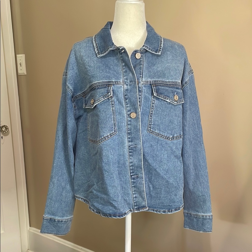 NWT XL Edited by Remi Bader Jean Jacket with Classic Styling